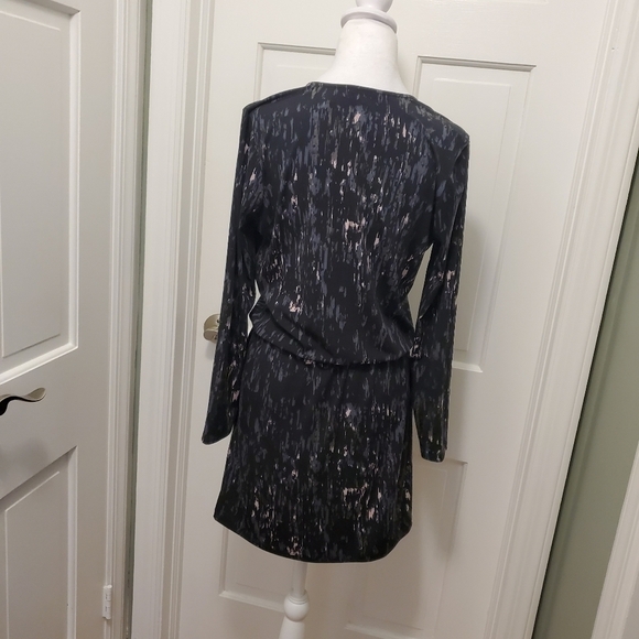 NWT Peyton Jensen Black Multicolored Emma Surplice Dress Size Small, Retail $88 - Picture 6 of 11